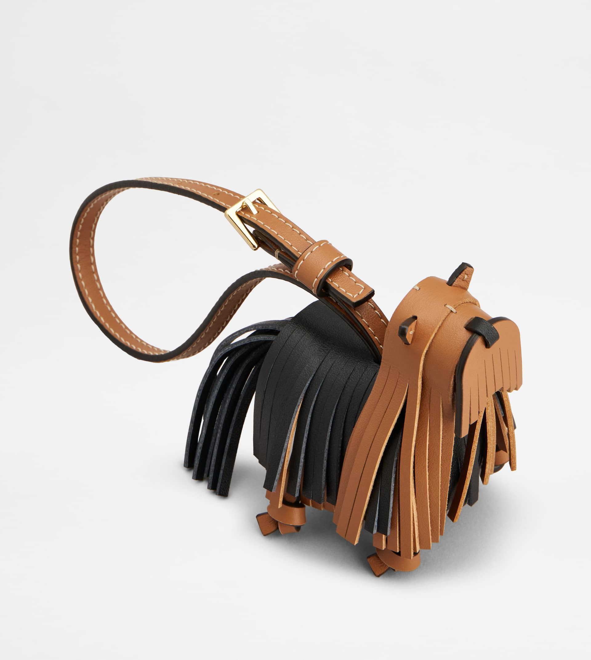 YORKY CHARM IN LEATHER - BROWN, BLACK - 2