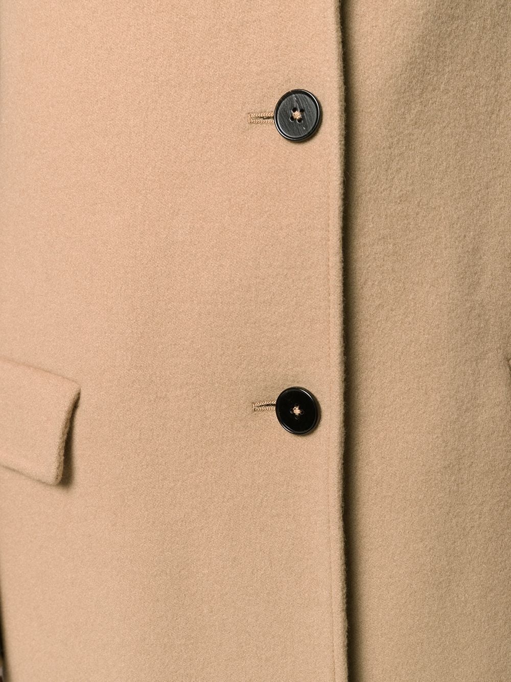 cashmere single-breasted coat - 5