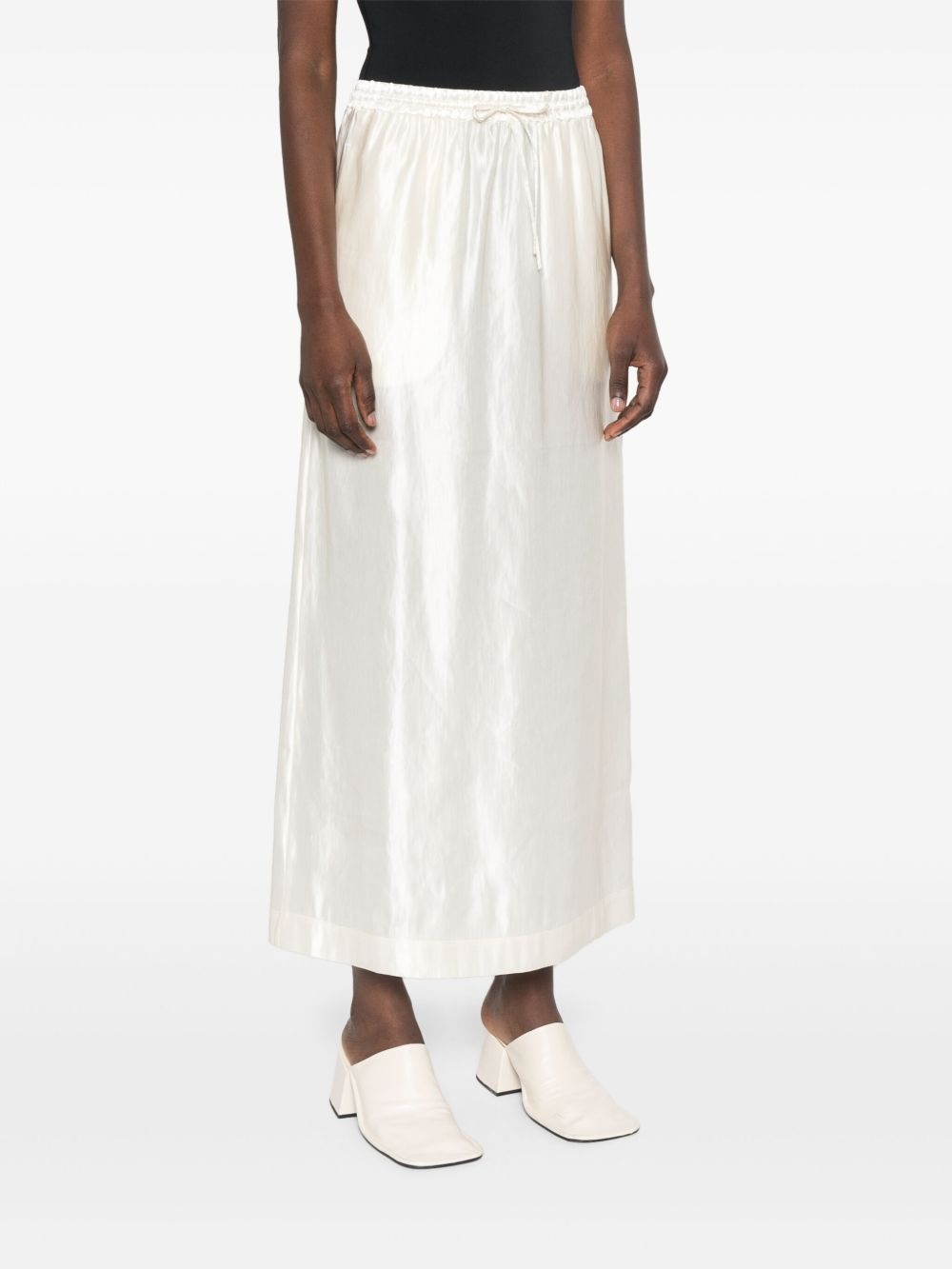 satin maxi skirt - 3