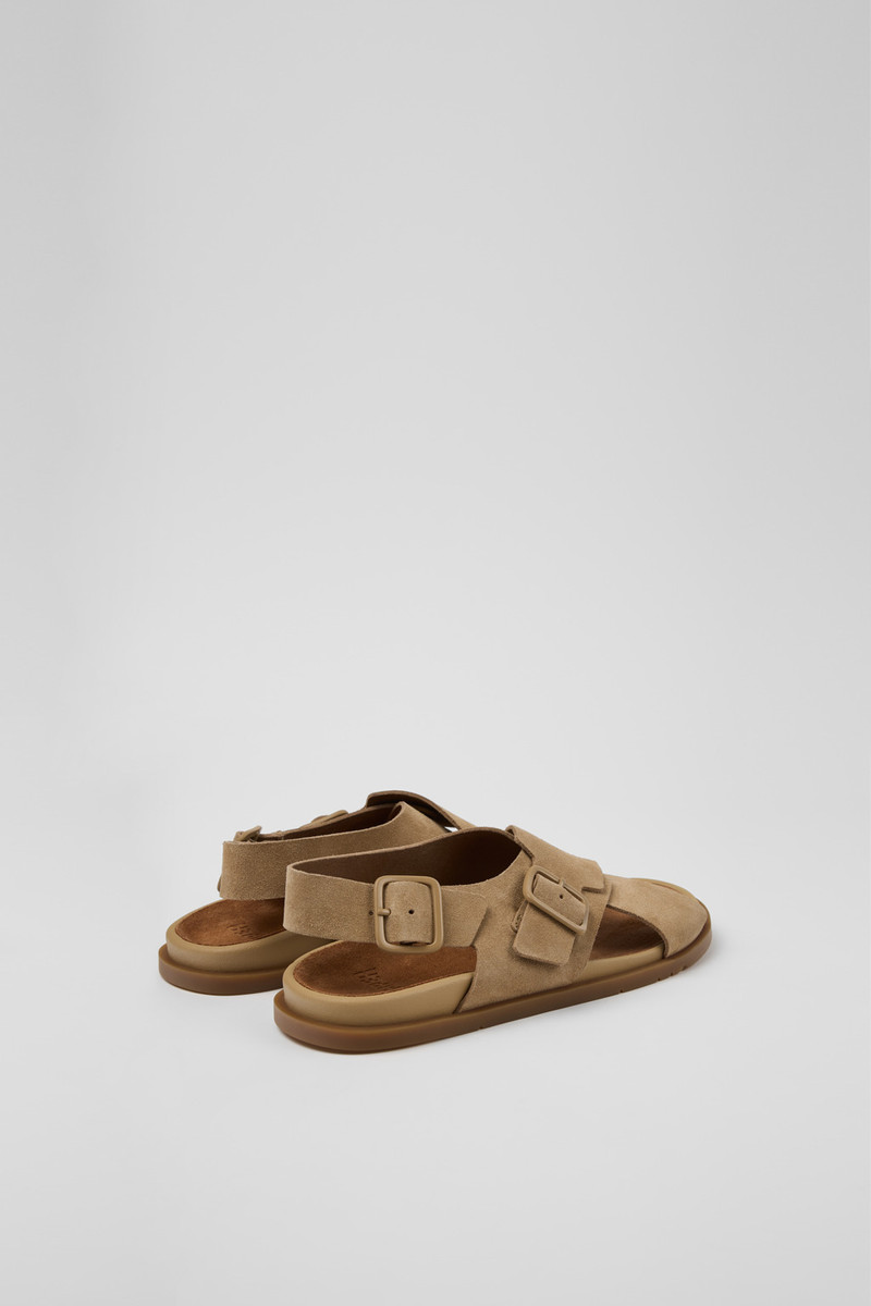 CAMPERLAB Brown Suede Leather Sandals for Men. outlook