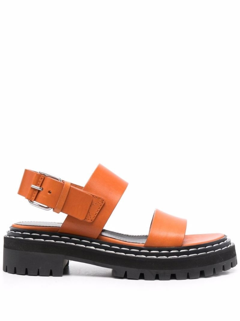 lug-sole leather sandals - 1