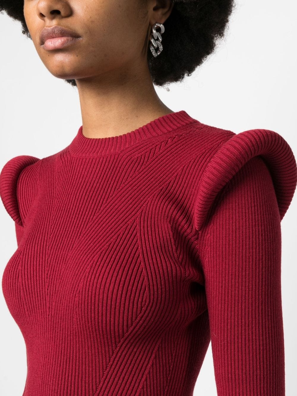long-sleeve knitted top - 5
