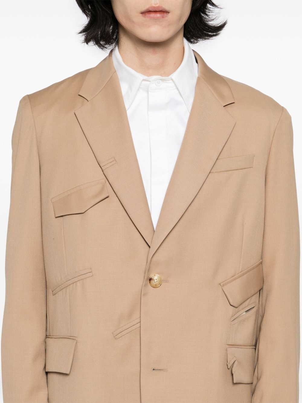 button-down blazer - 5