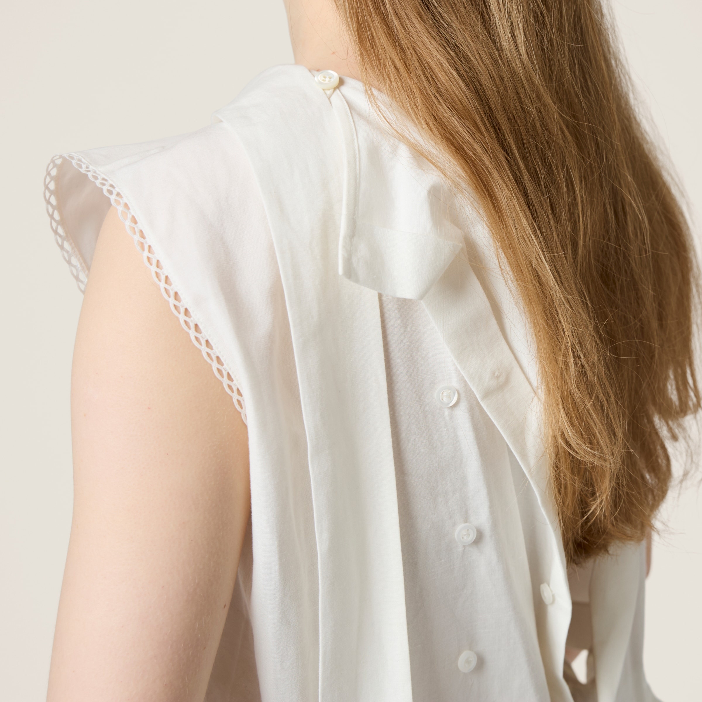 Slubbed poplin dress - 6