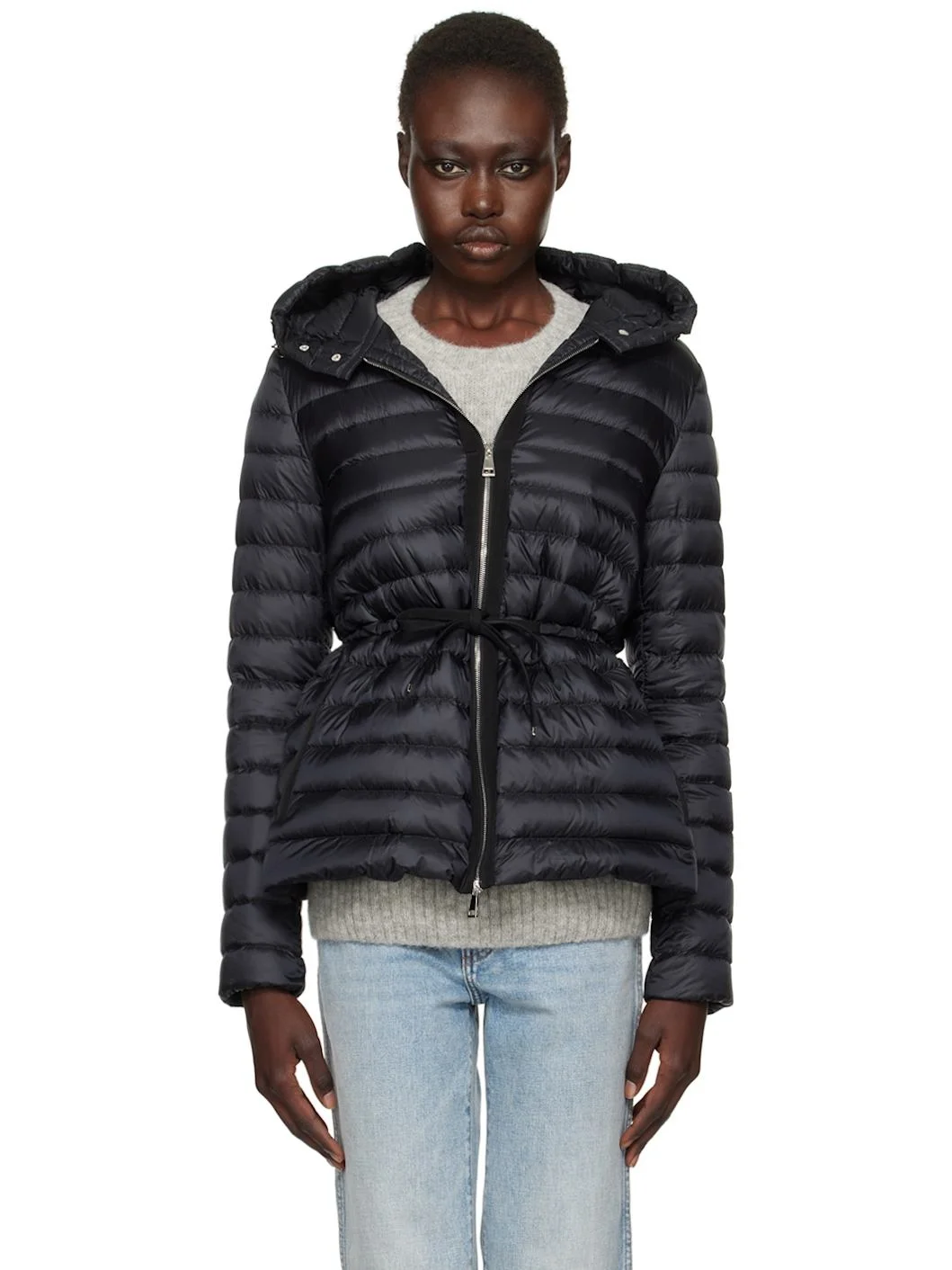 Black Raie Short Down Jacket - 1