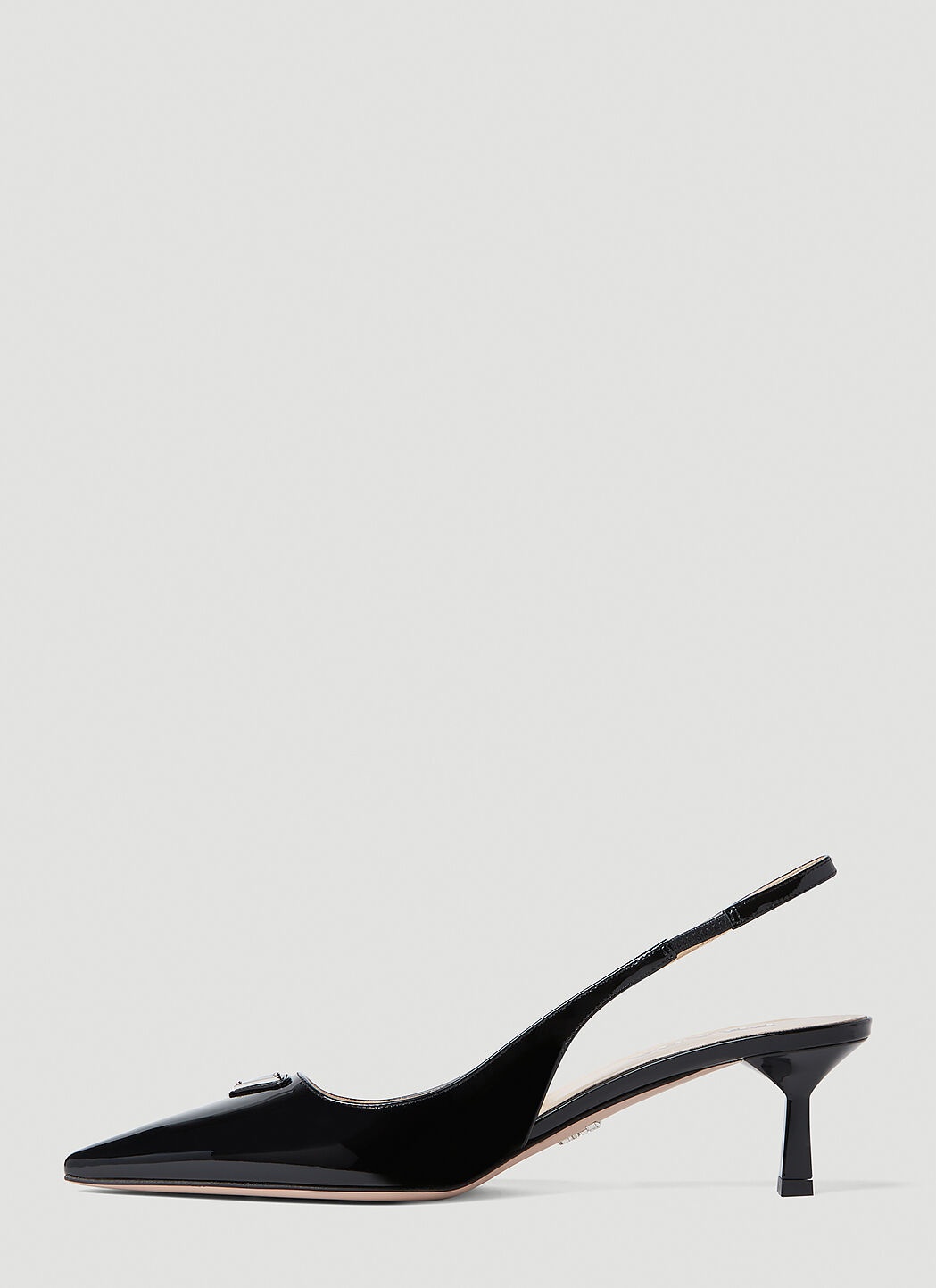 Patent Slingback Kitten Heels - 3