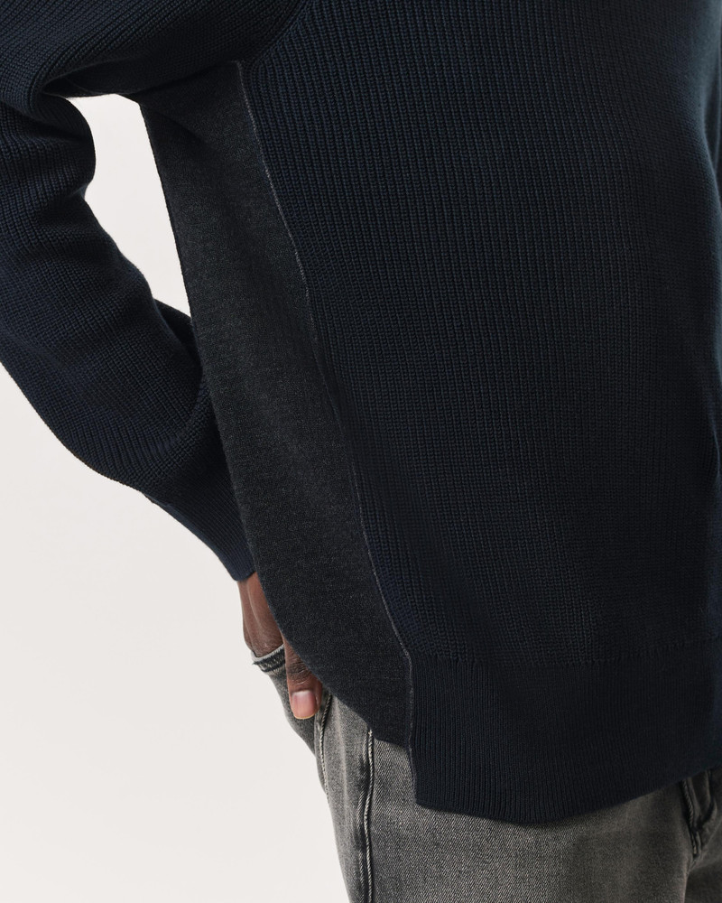 rag & bone Gabe Spliced Cotton-Blend Hoodie outlook