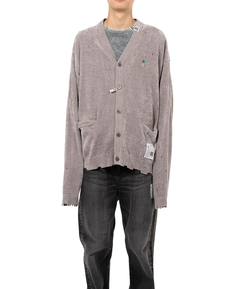 Maison MIHARAYASUHIRO Distressed Knit Cardigan outlook