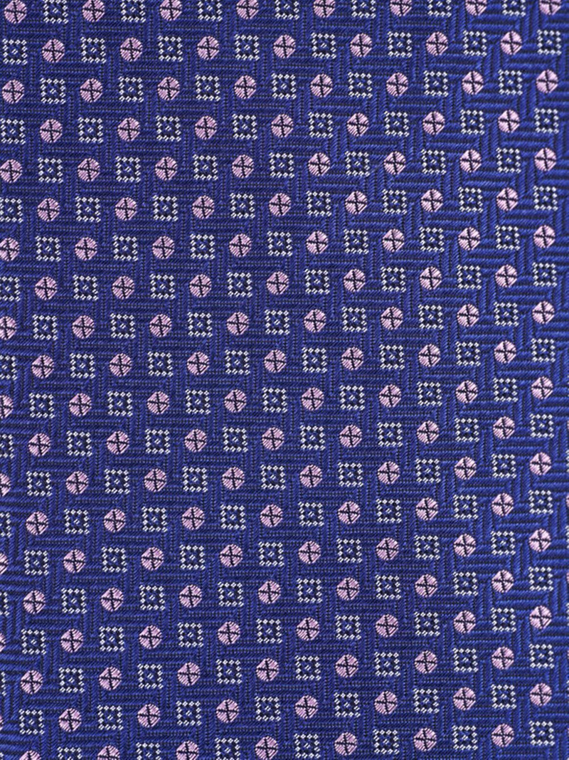 Canali geometric-pattern silk tie outlook