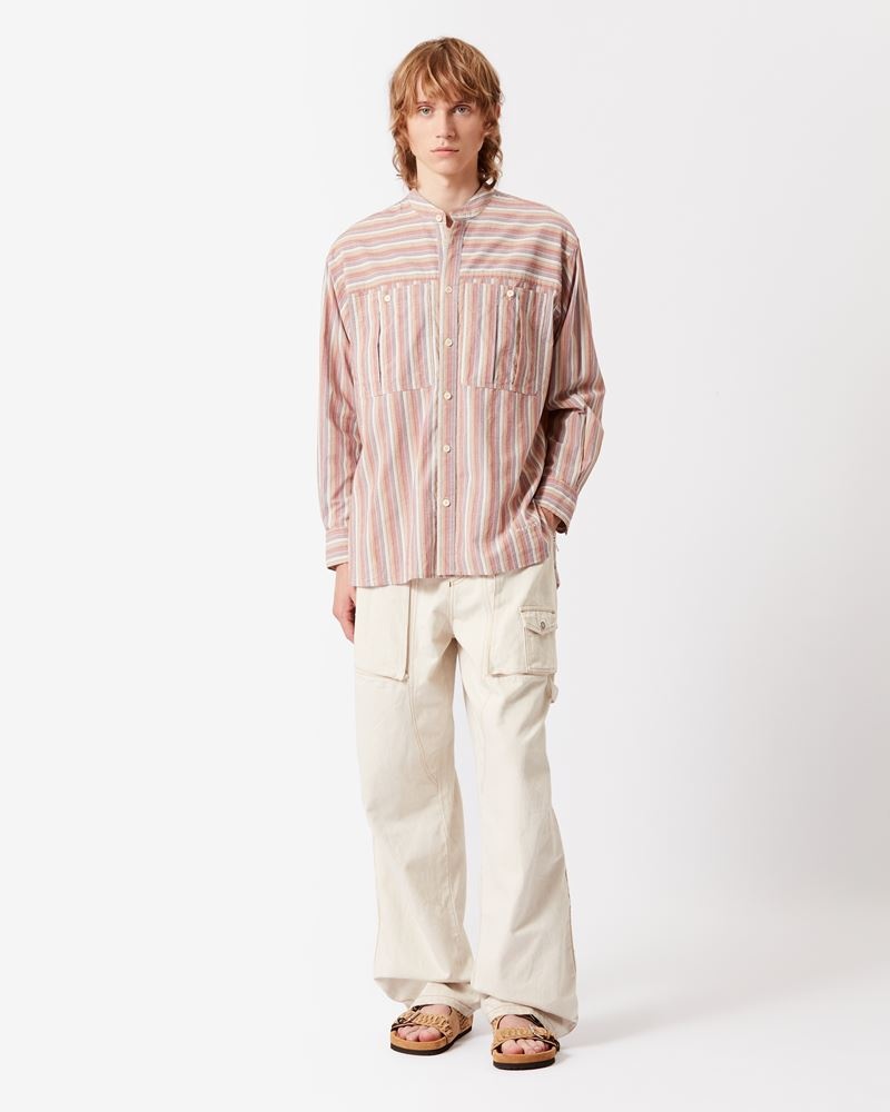 TAYLORI STRIPED COTTON SHIRT - 2