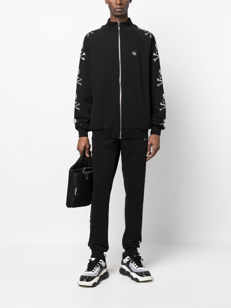 PHILIPP PLEIN skull-motif track jacket outlook