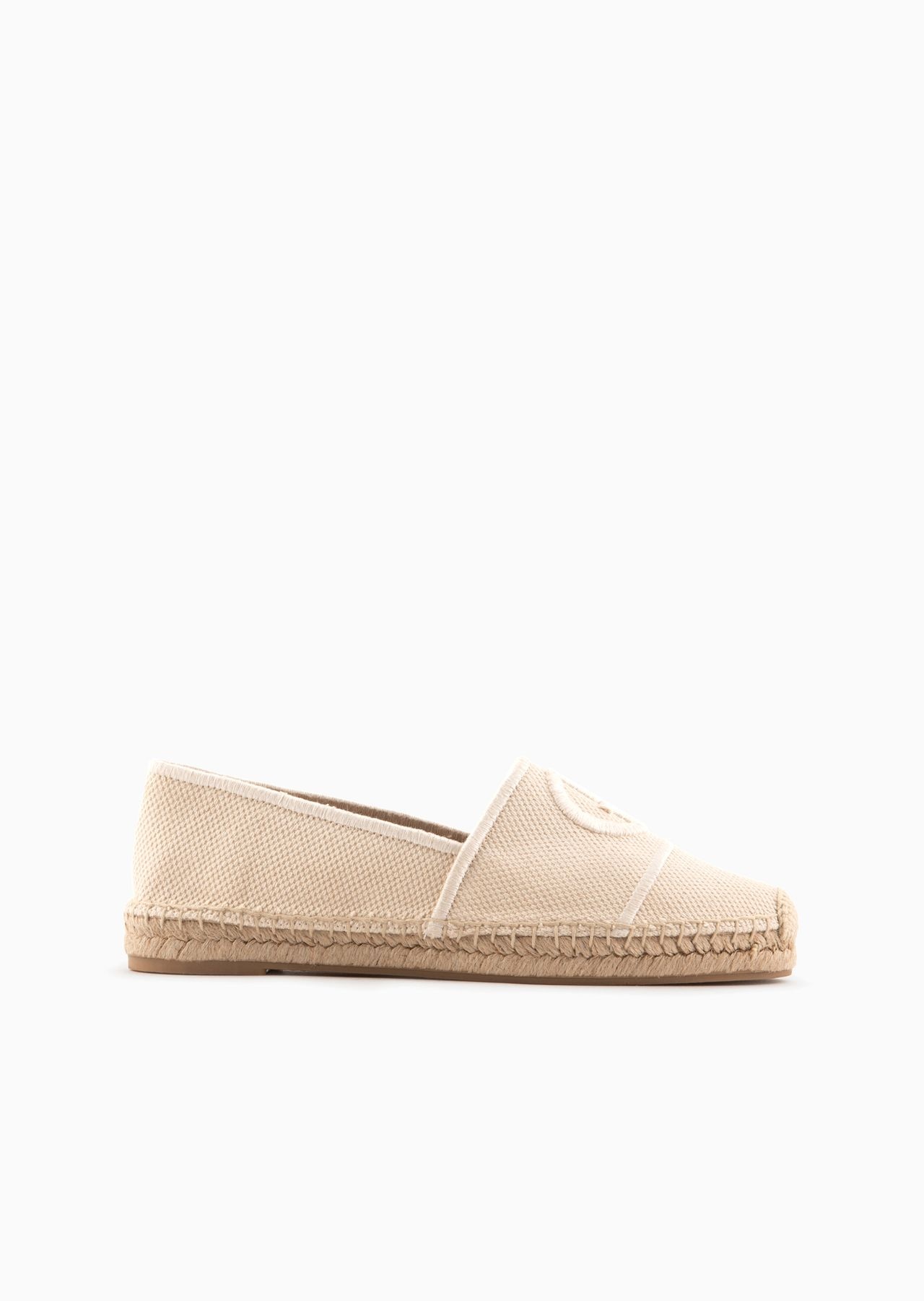 Cotton espadrilles with embroidered logo - 1