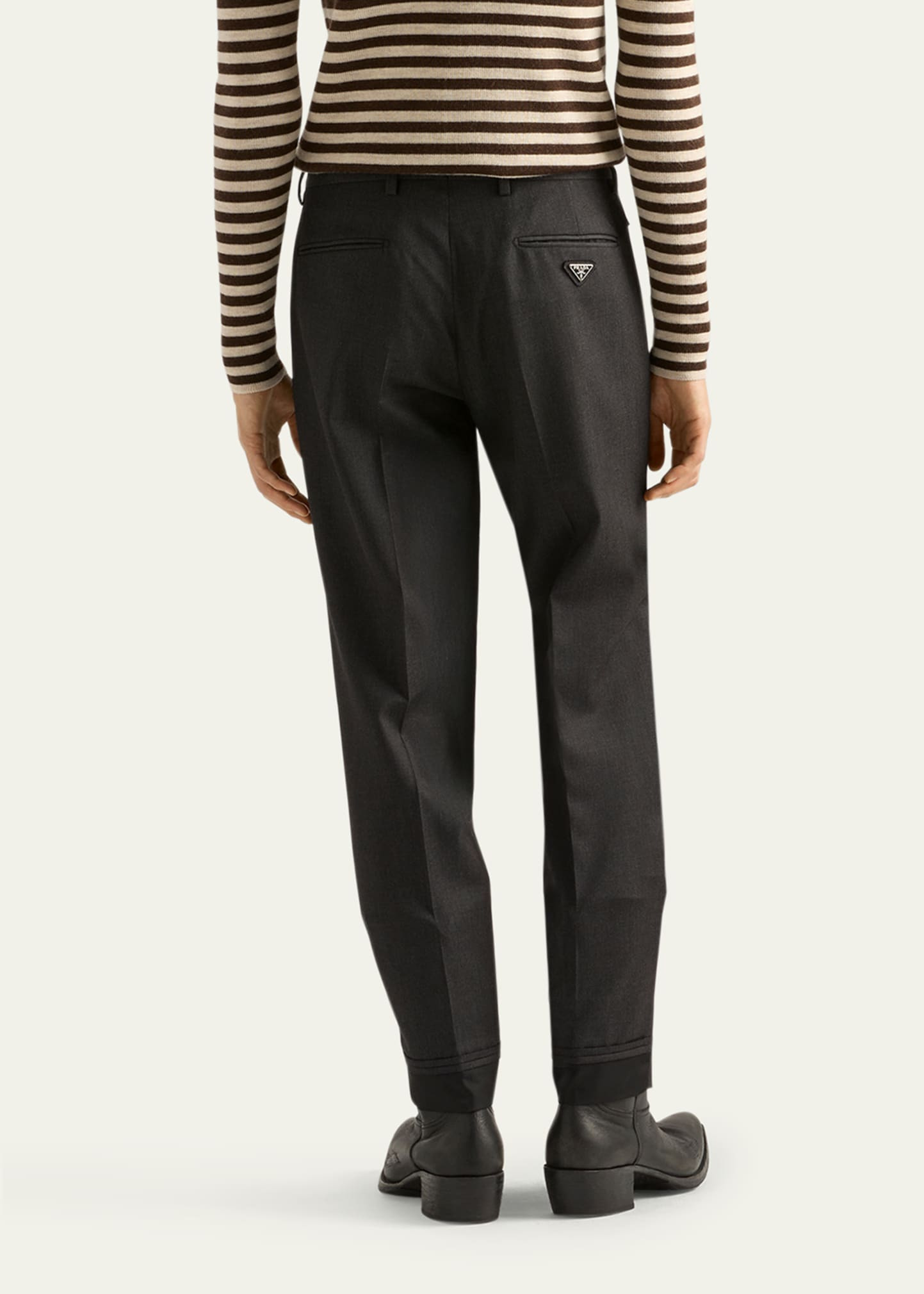Men's Wool Gabardine Tapered Pants - 3