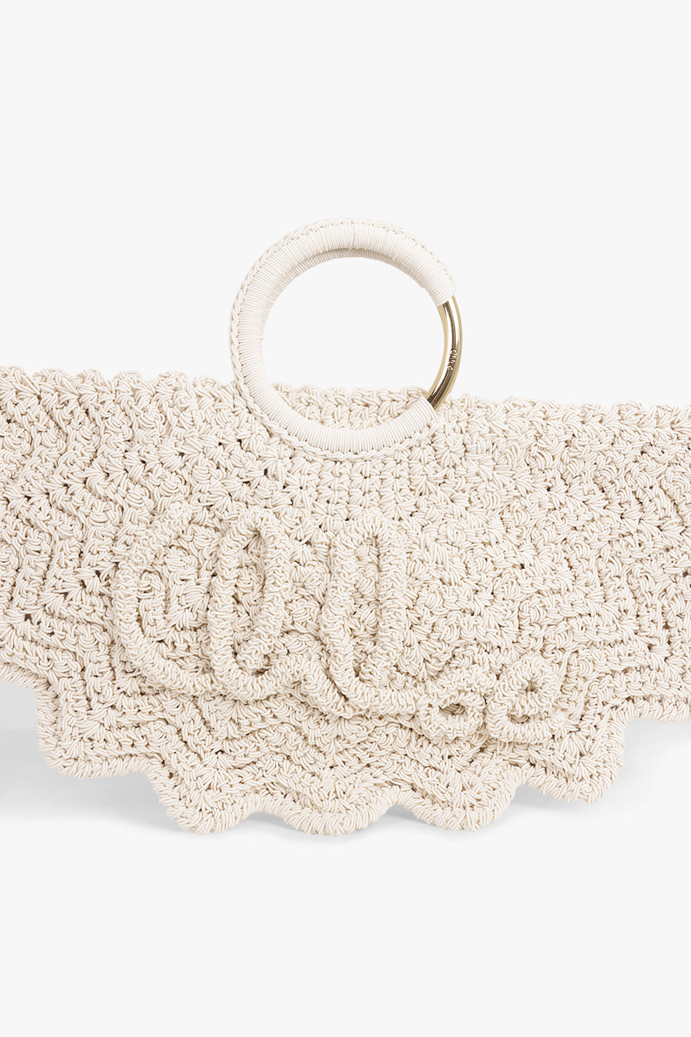 BRACELET PARAVENT LOGO CROCHET TOTE BAG | DEEP IVORY - 4