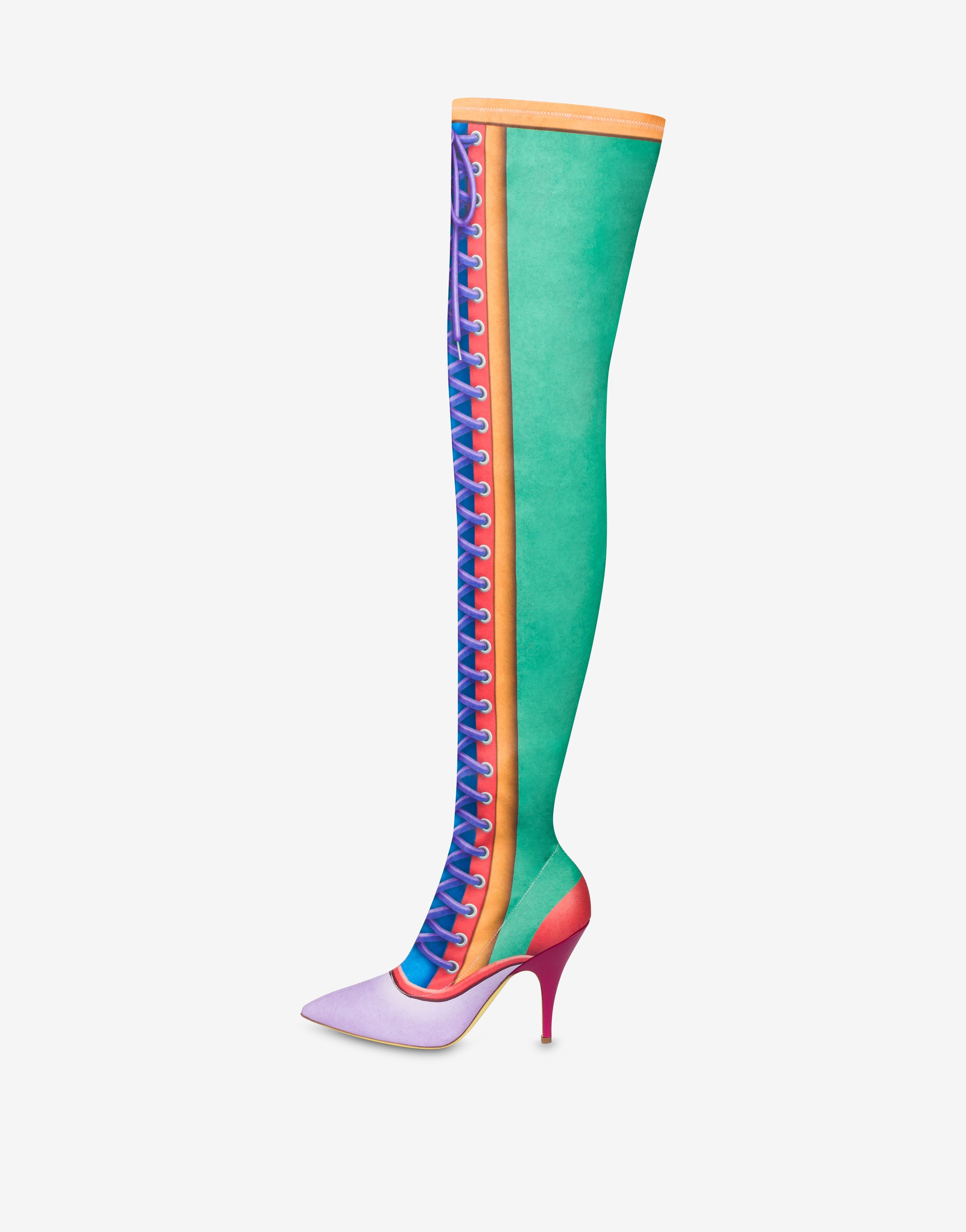 TROMPE-L'ŒIL OVER-THE-KNEE BOOTS - 2
