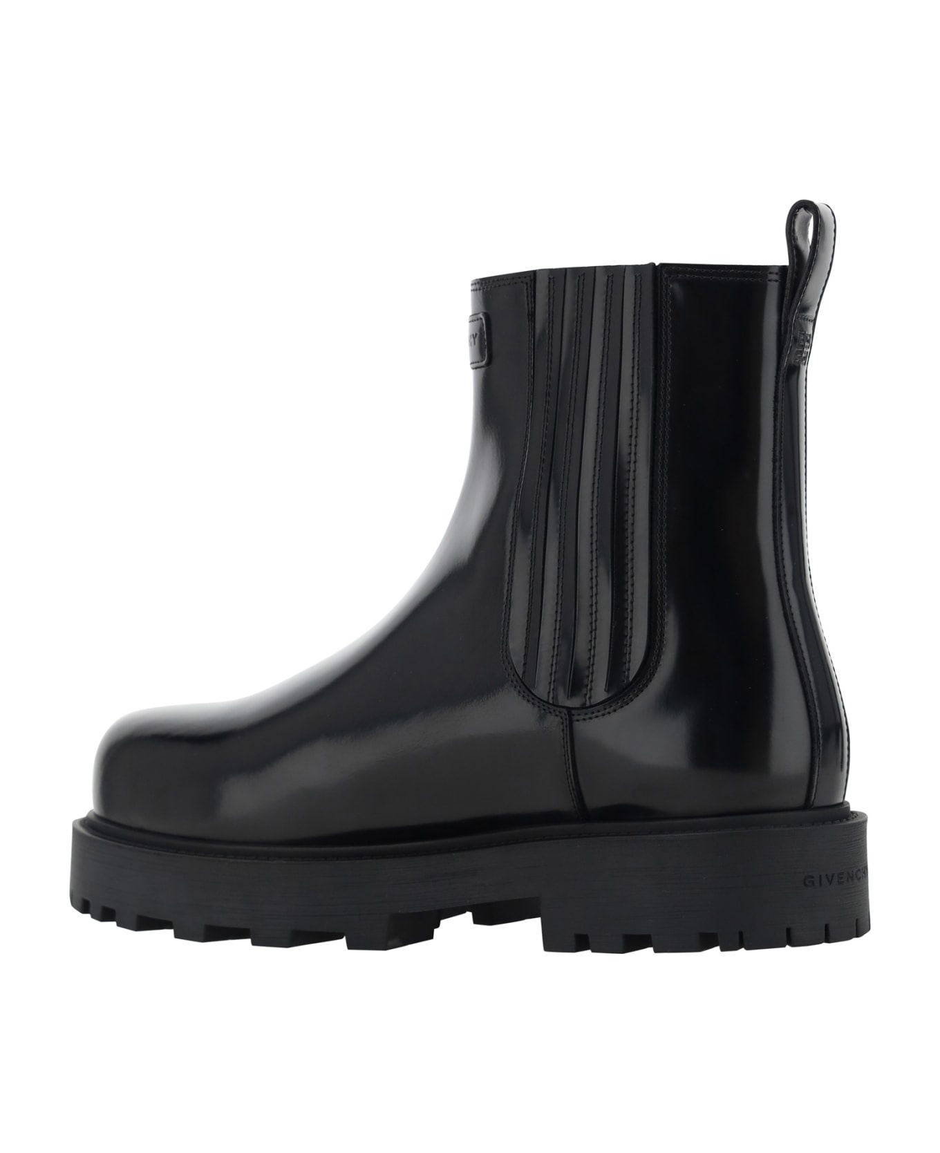 Brushed Leather Chelsea Boots - 3