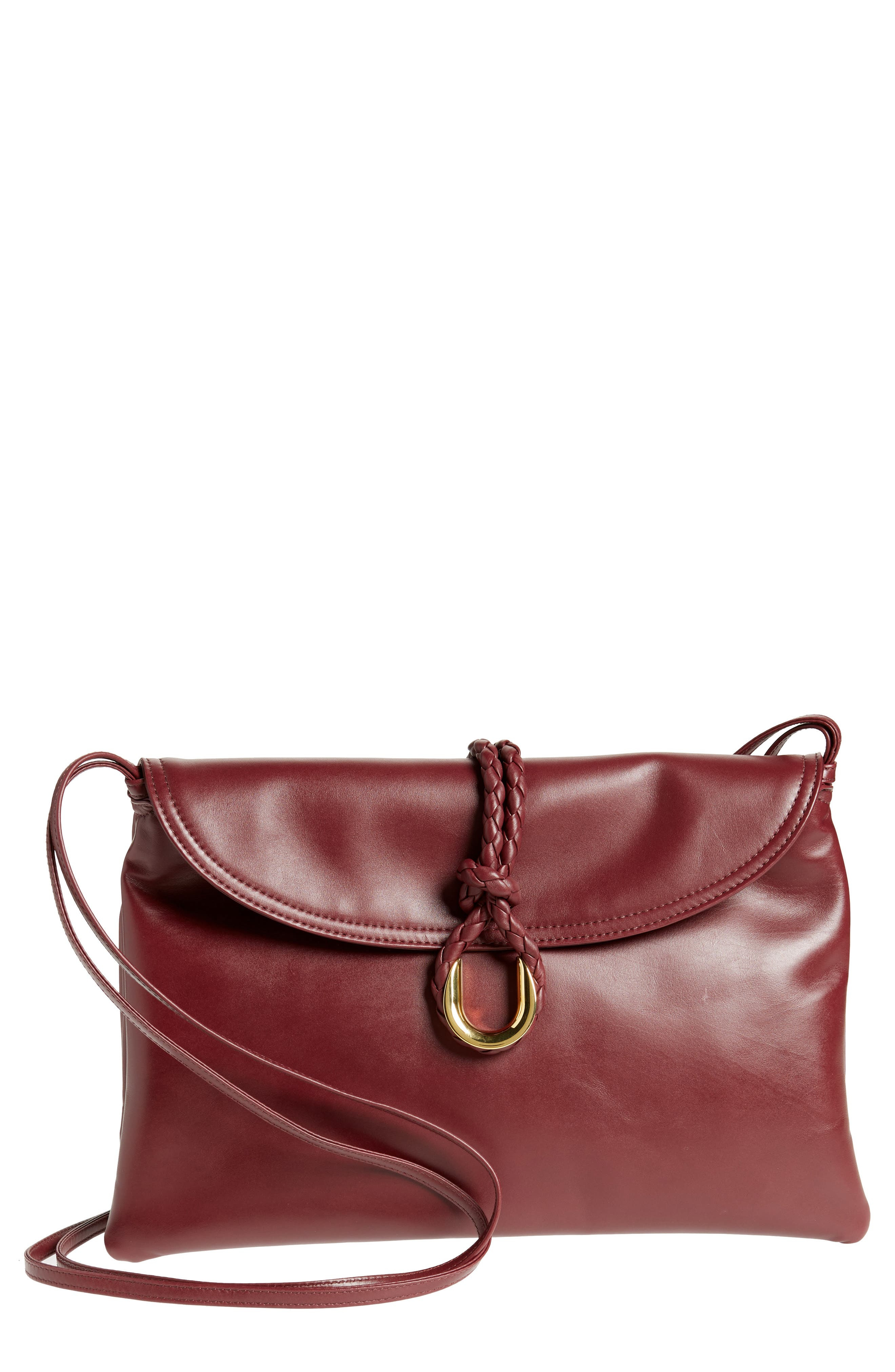 Bottega Veneta Medium Liberta Leather Shoulder Bag in 2250 Barolo-M Brass at Nordstrom - 1
