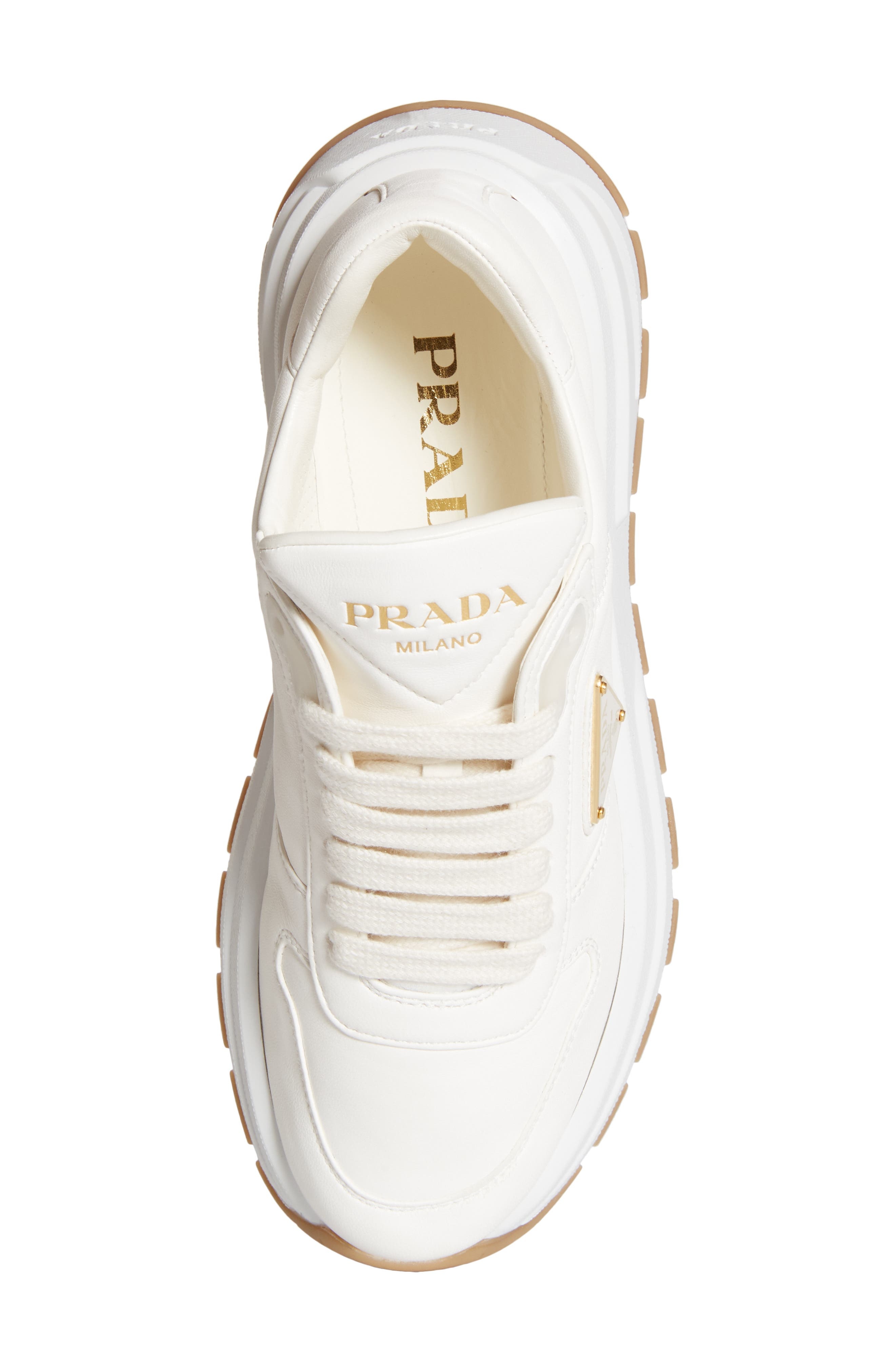 Triangle Logo Lace-Up Sneaker - 5