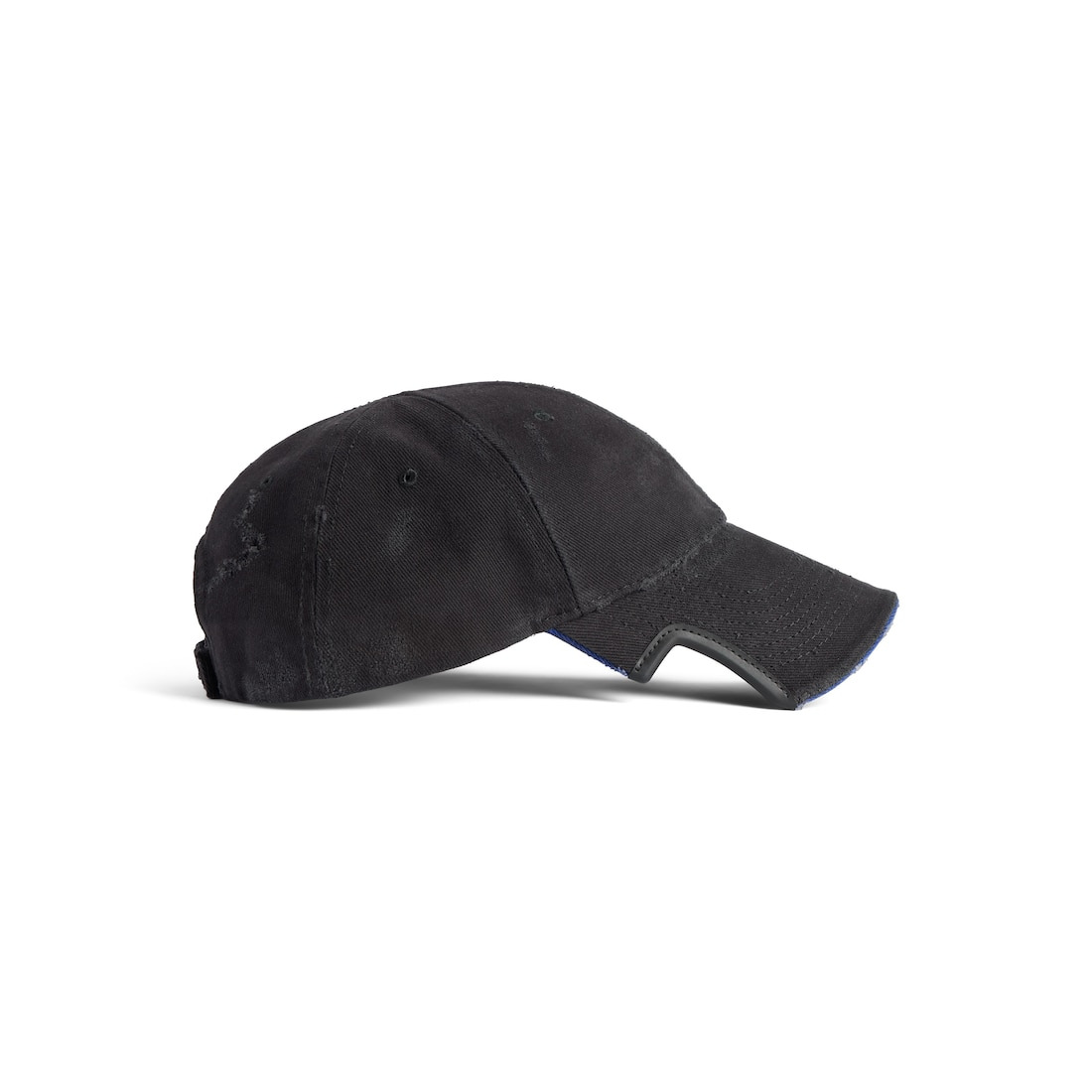 Men's Tilted Typo Cap in Black - 4