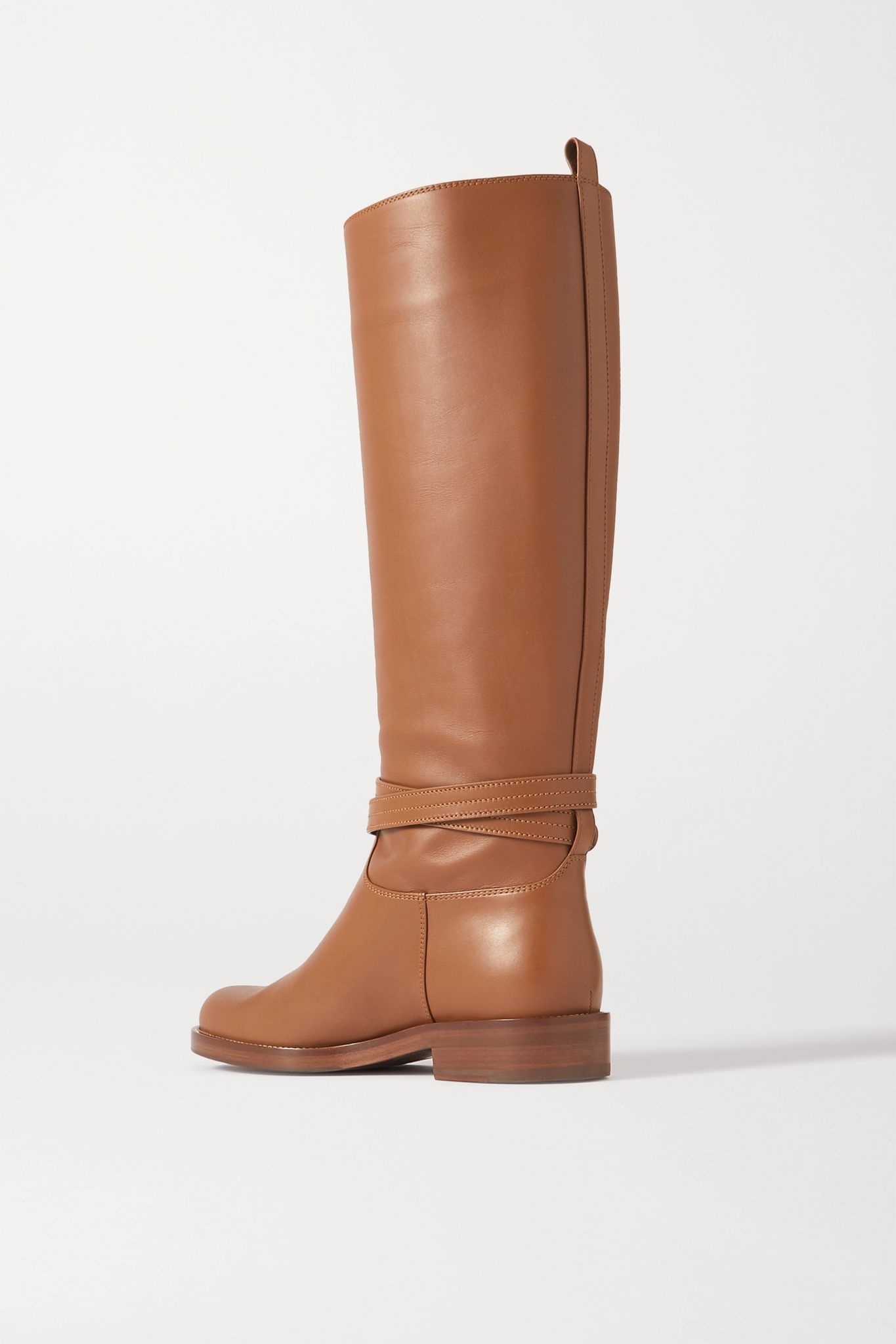 Buckled leather knee boots - 3