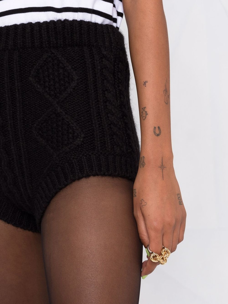 cable-knit shorts 3