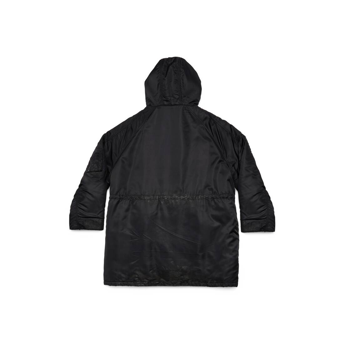 Men's Balenciaga Military Parka in Black - 2