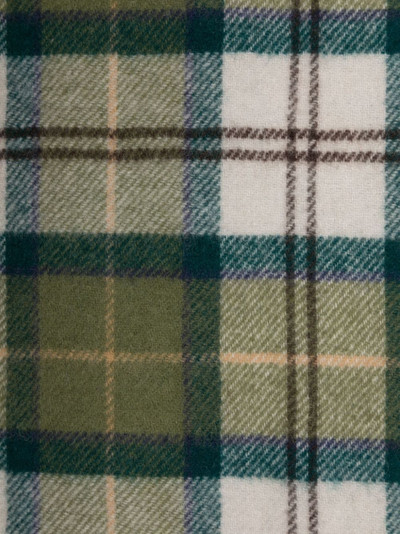 Barbour tartan-pattern fringed scarf outlook