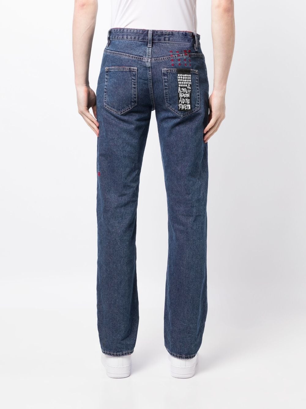 Hazlow mid-rise cotton straight-leg jeans - 4