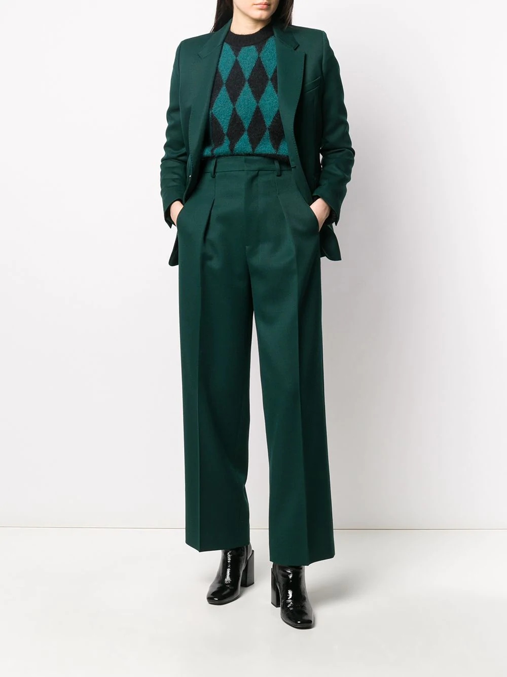 straight-leg tailored trousers - 2