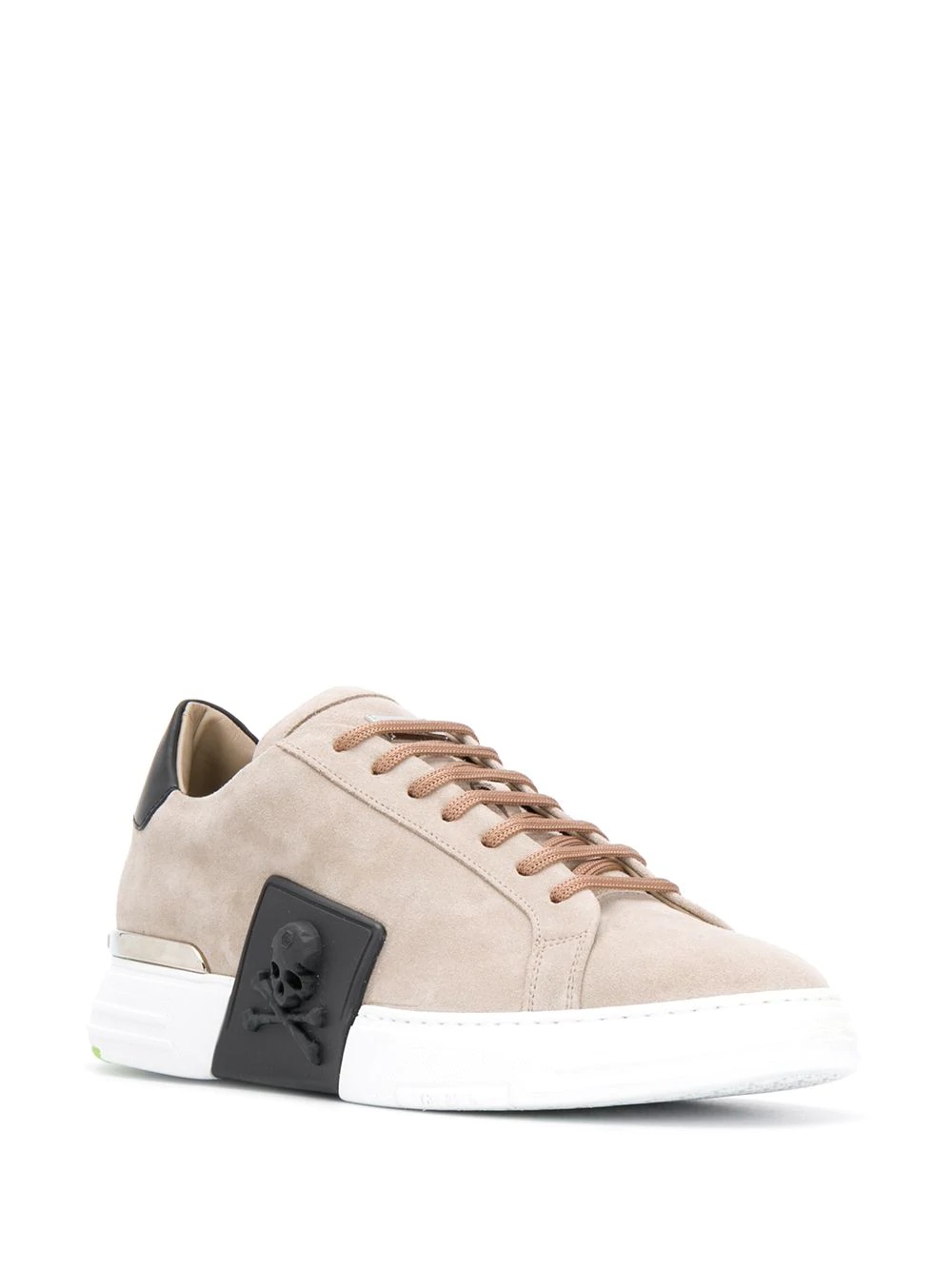 contrast low-top sneakers - 2