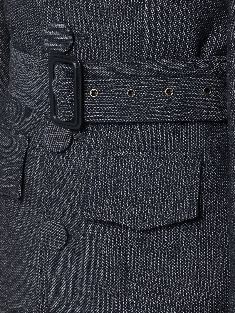 belted single-breasted coat 4