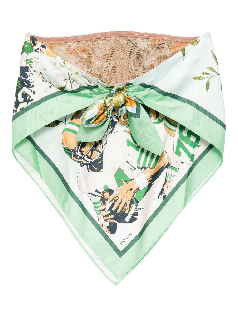 printed bandana top - 2
