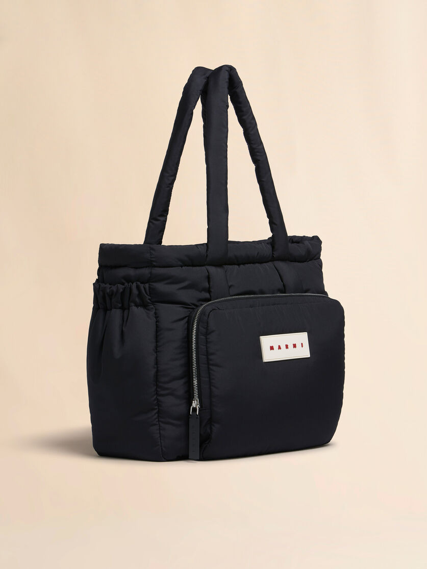 BLACK PUFF E/W TOTE BAG - 6