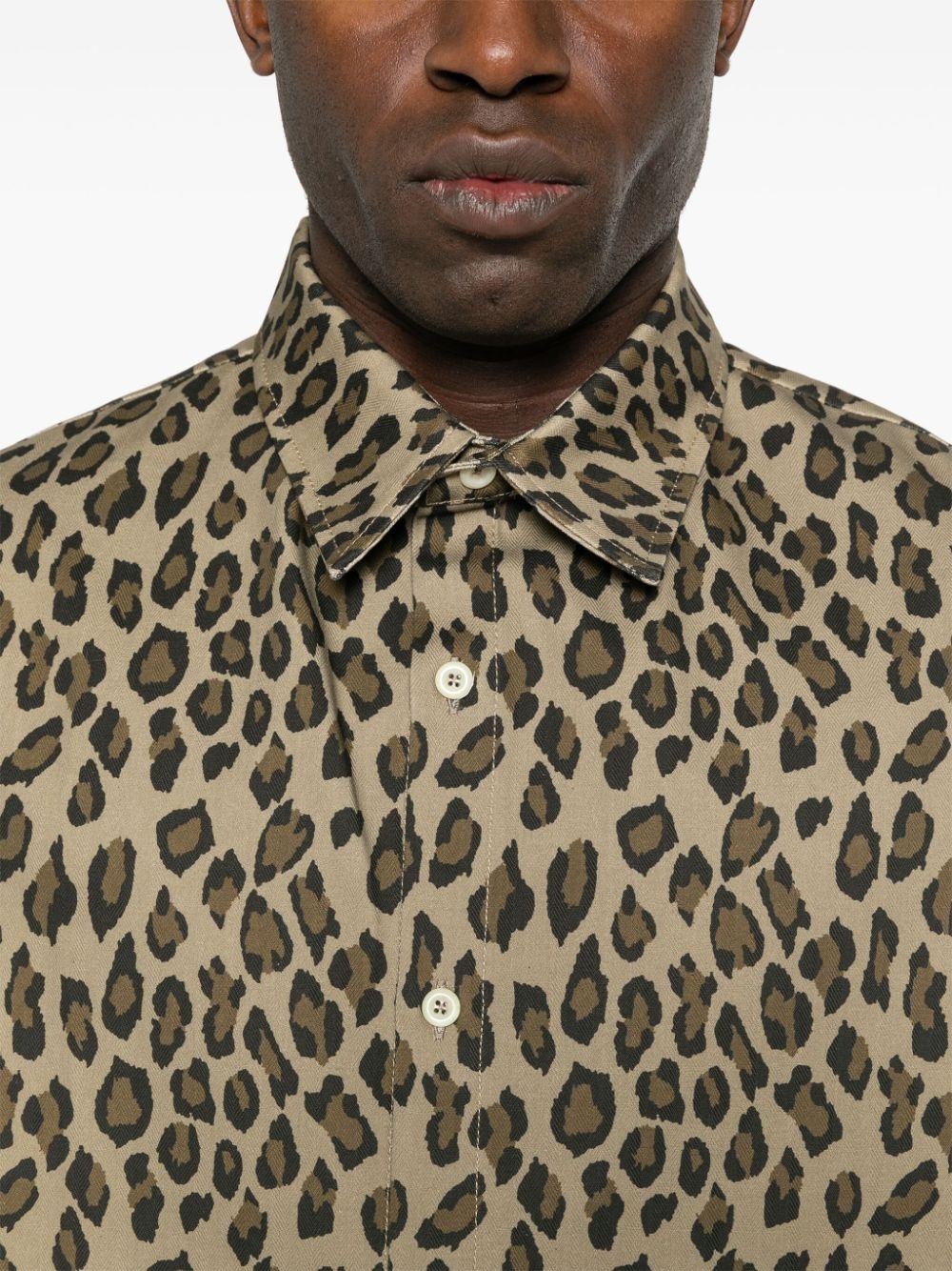 leopard-print short-sleeve shirt - 5