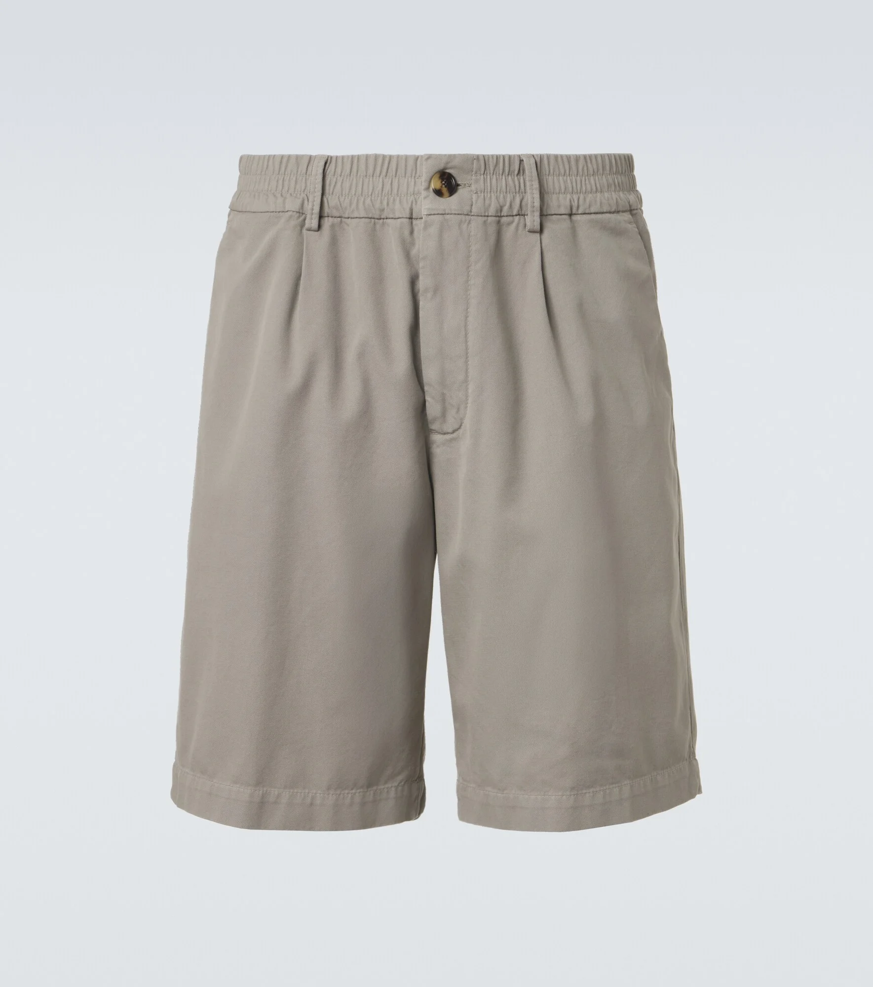 Cotton gabardine Bermuda shorts - 1
