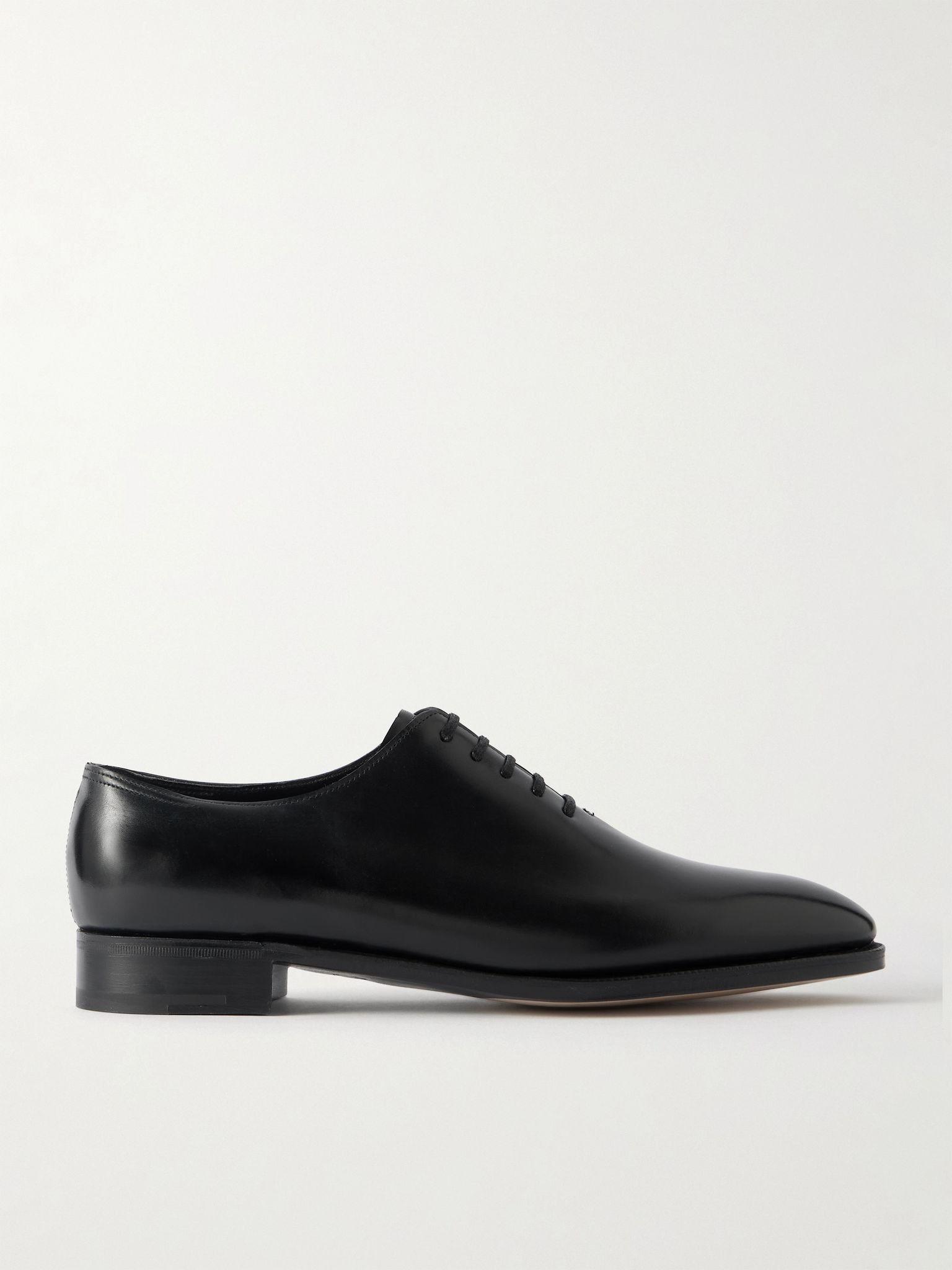 Marldon Whole-Cut Leather Oxford Shoes Black - 1