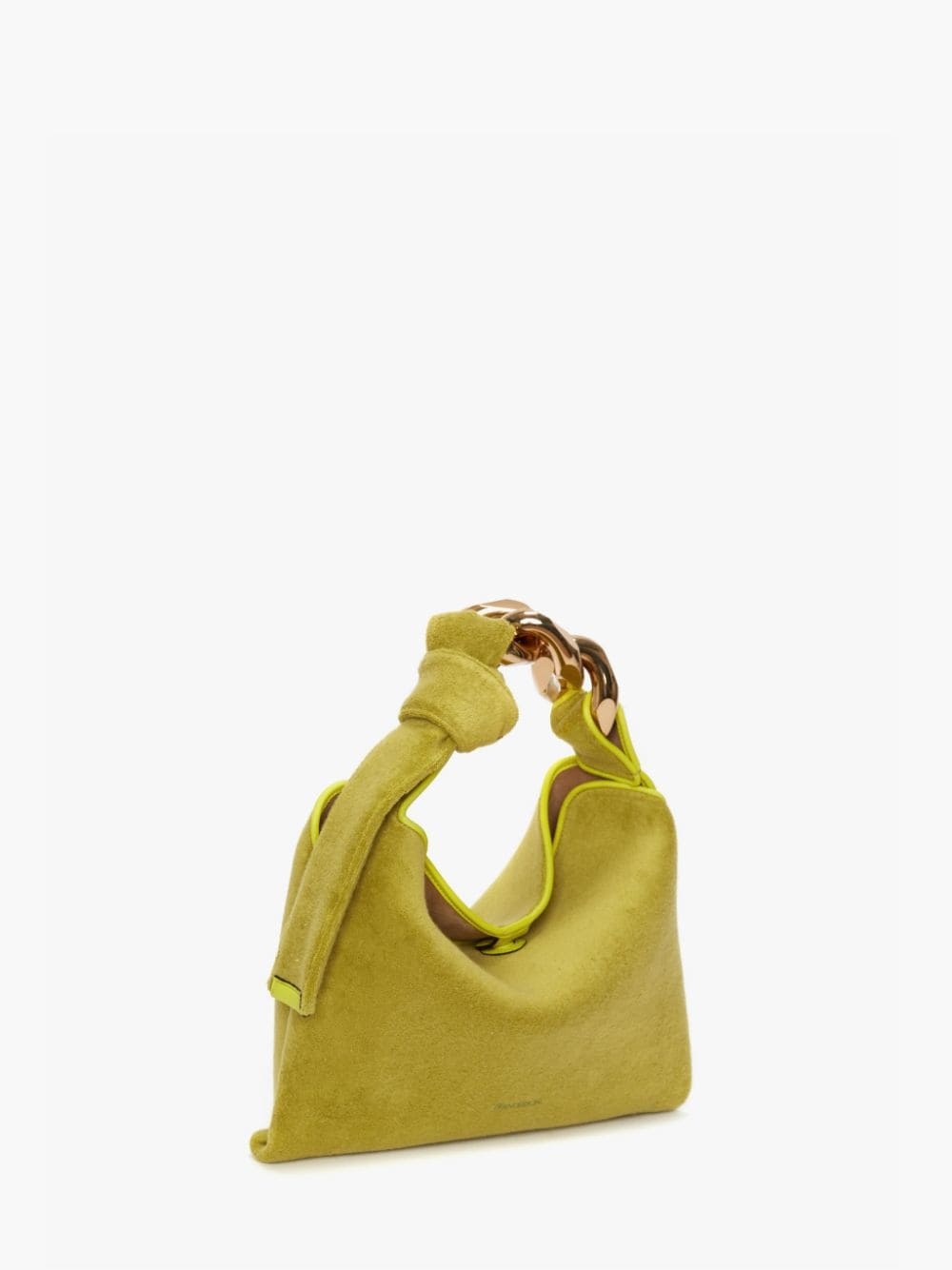 Gold Suede Hobo Bag