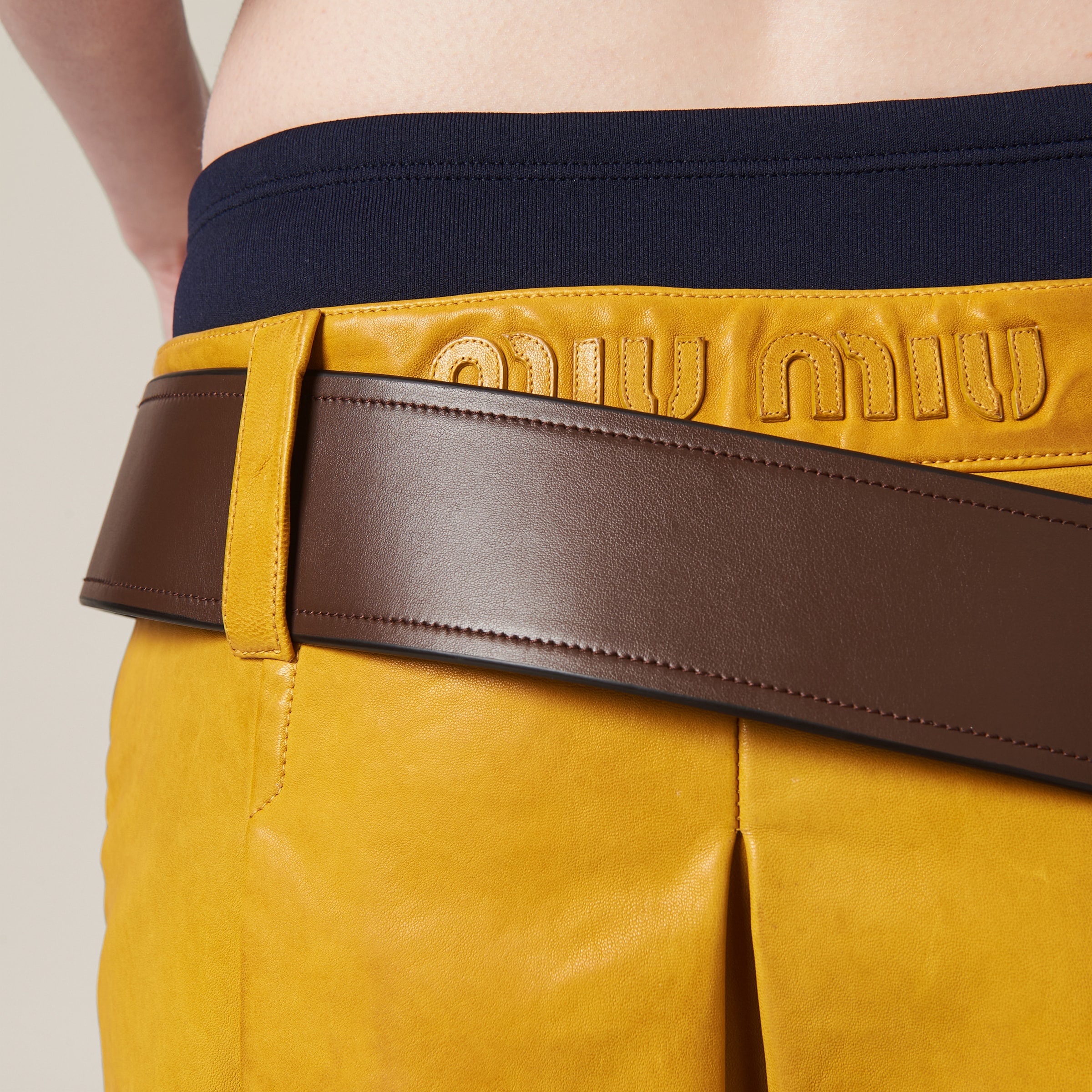 Nappa leather skirt - 5