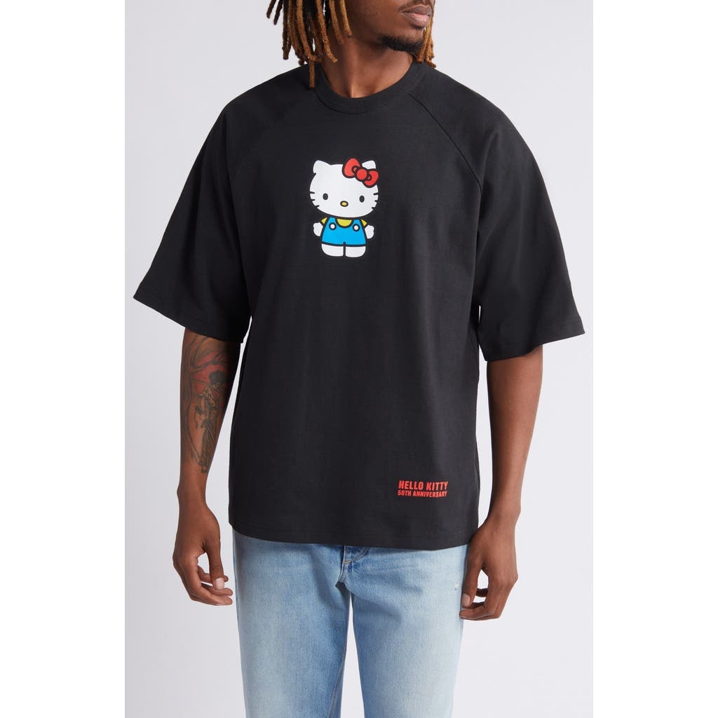 Champion x Sanrio Hello Kitty® 50th Anniversary Oversize Graphic T-Shirt in Black at Nordstrom - 1