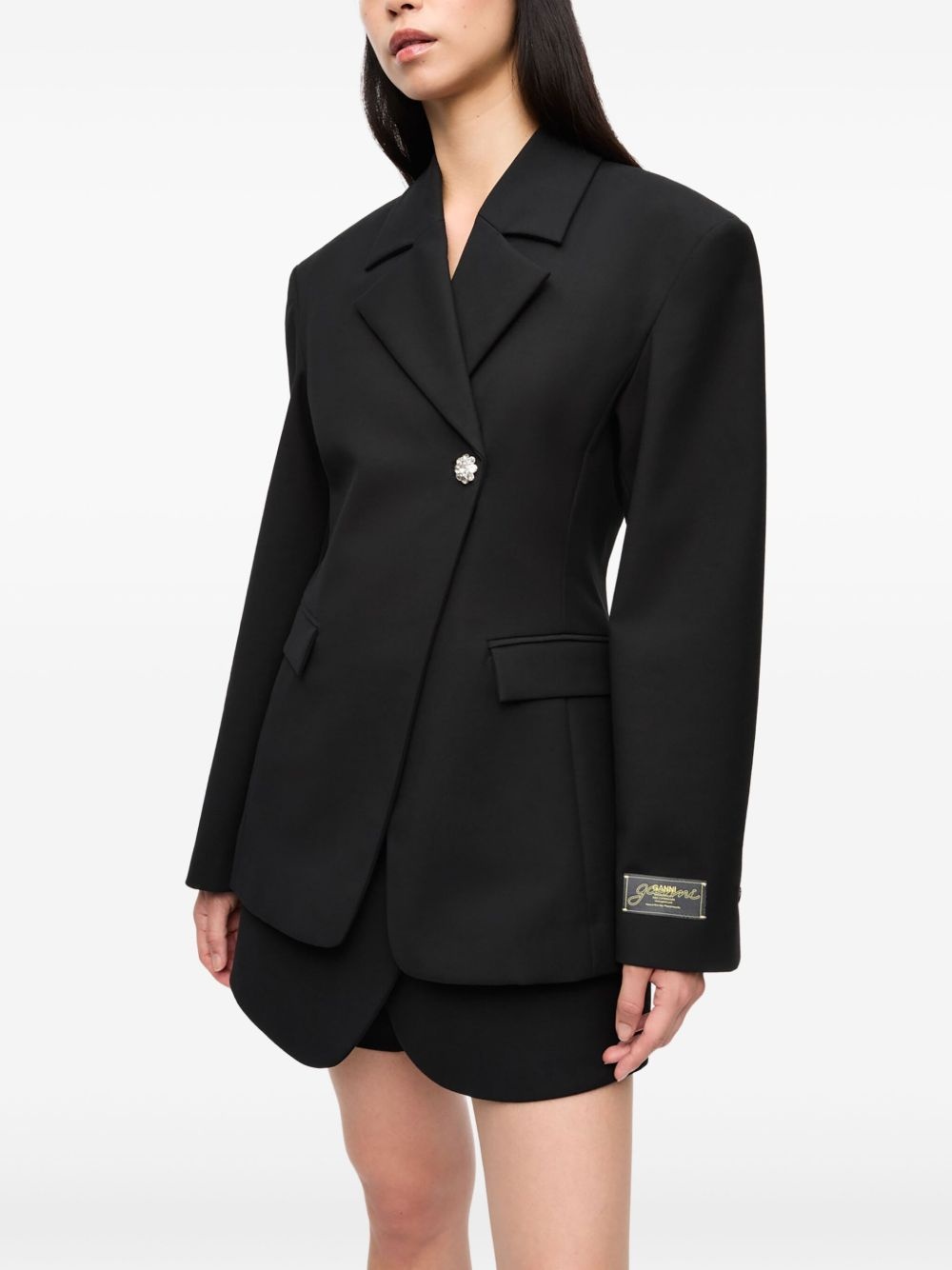 appliqué blazer - 3