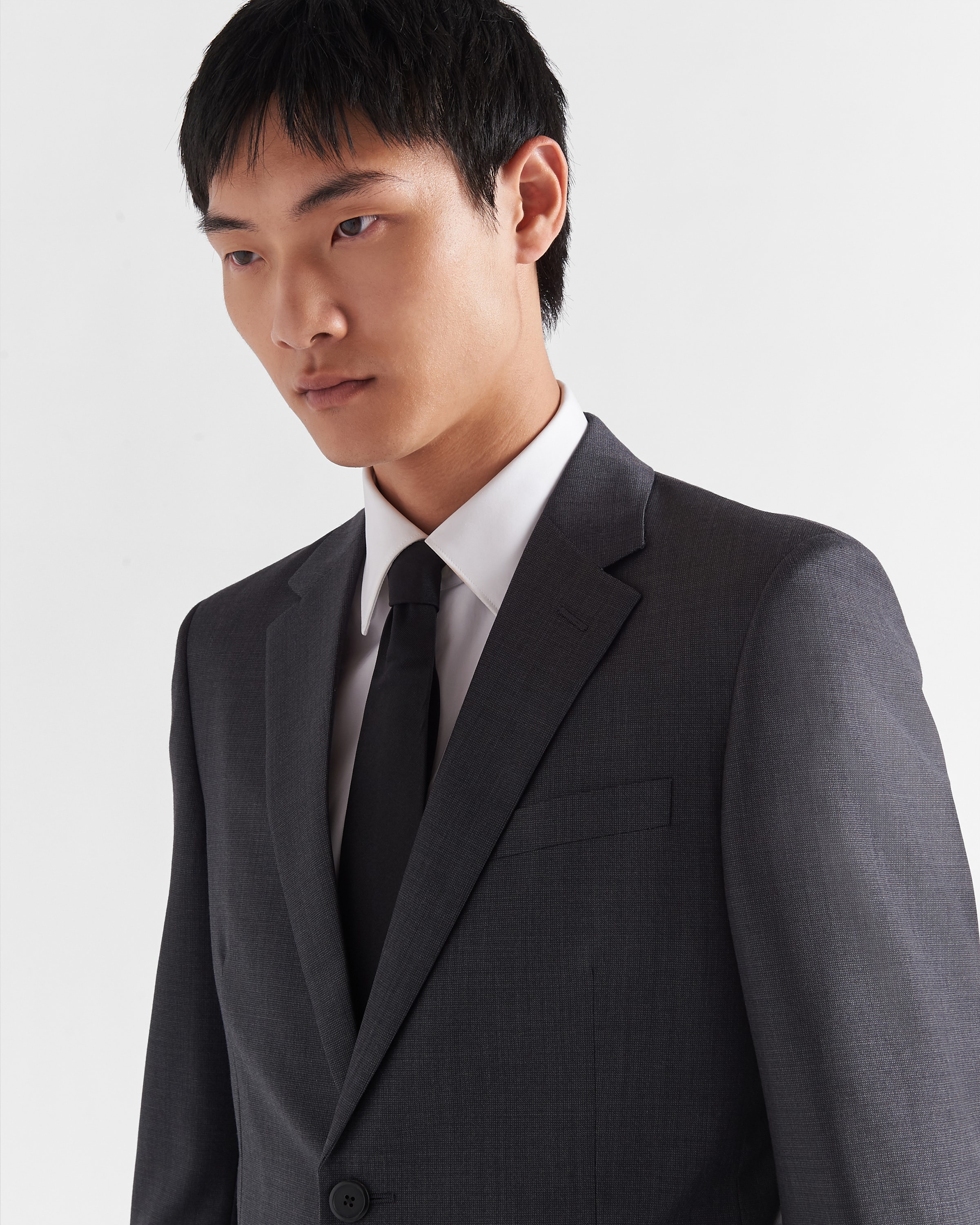 Single-breasted wool suit - 3
