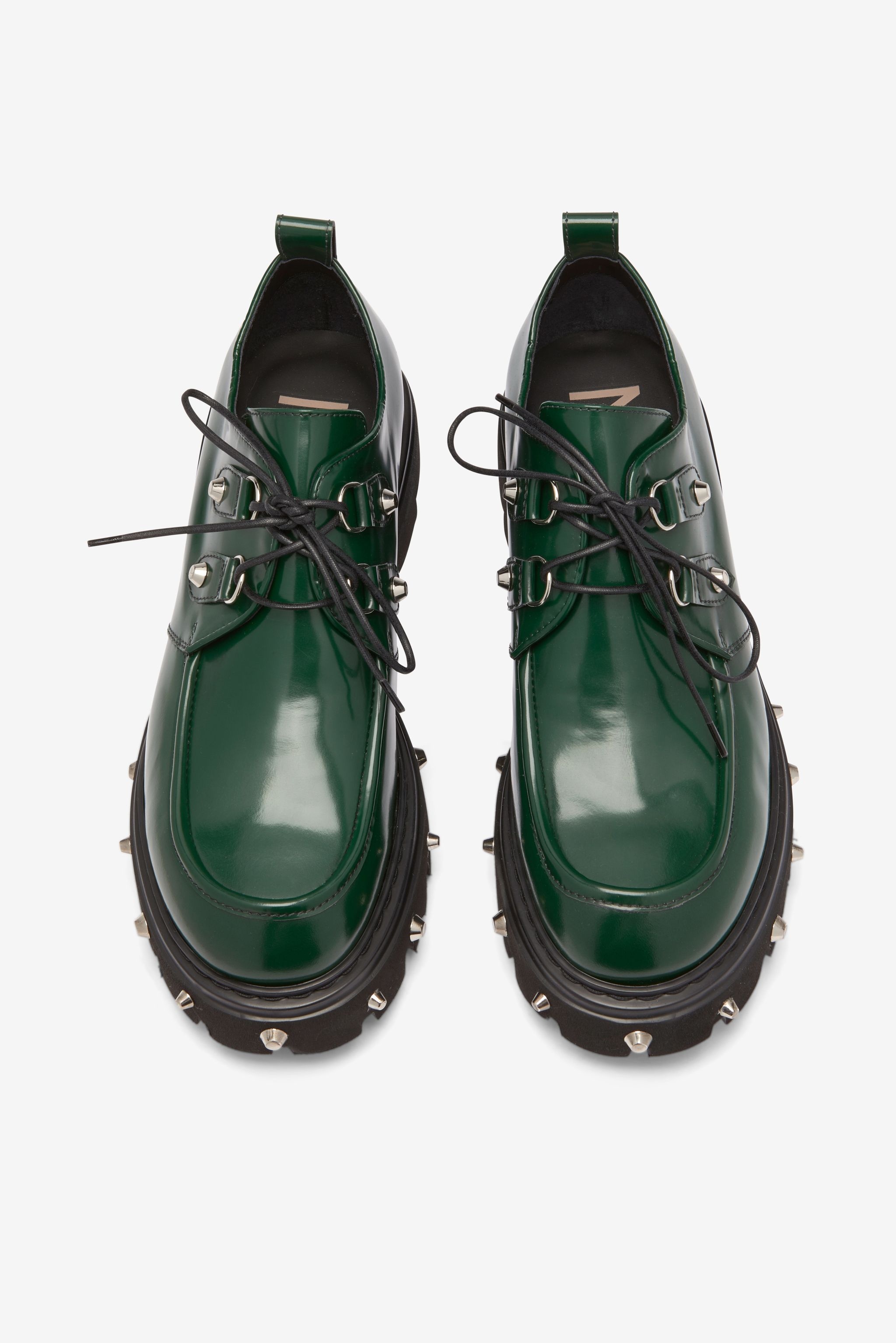 STUDDED DERBY SHOES - 2