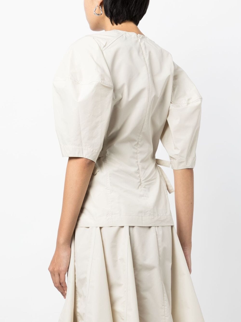 V-neck short-sleeve top - 4