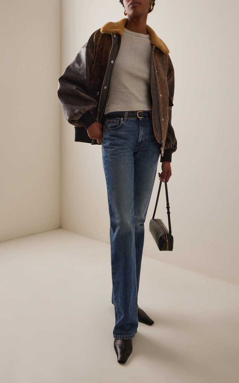 FLORE FLORE Car Cotton T-Shirt grey outlook