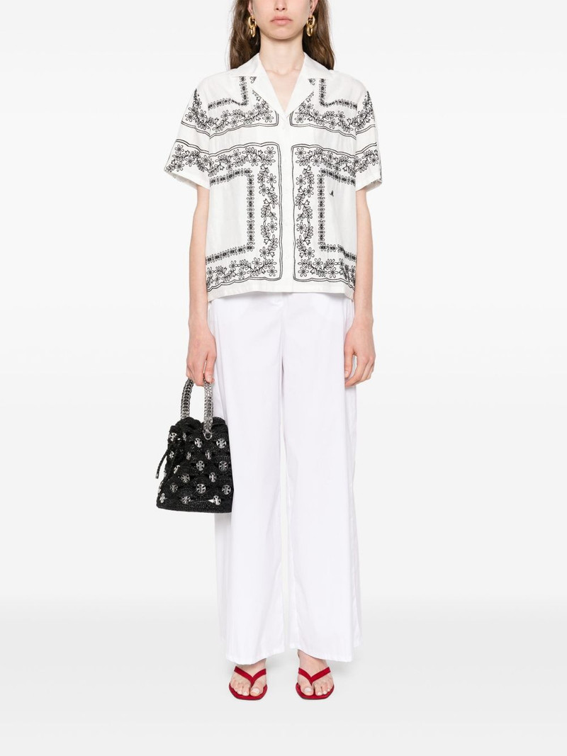 maje embroidered shirt outlook