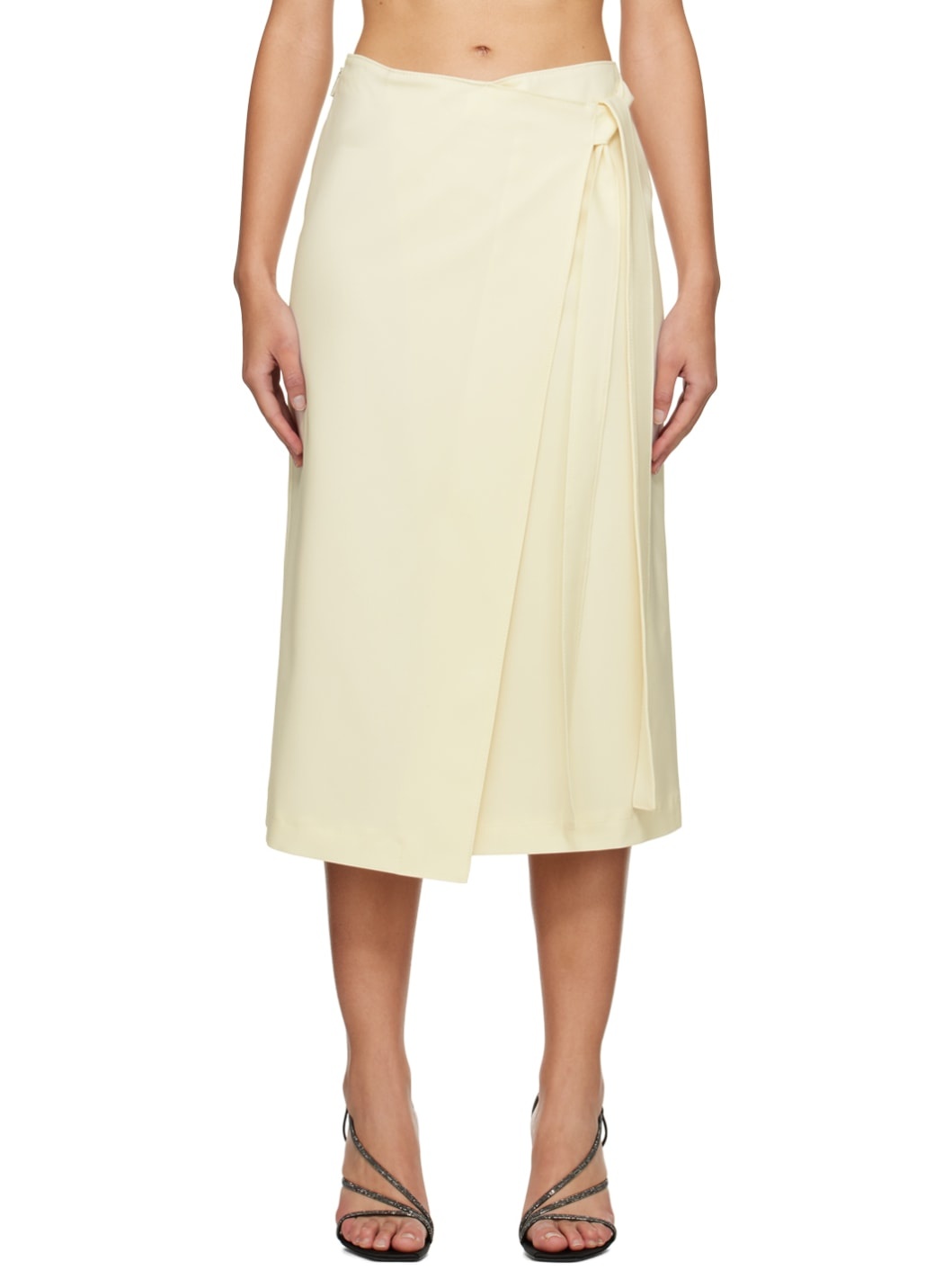 Off-White Wrap Midi Skirt - 1