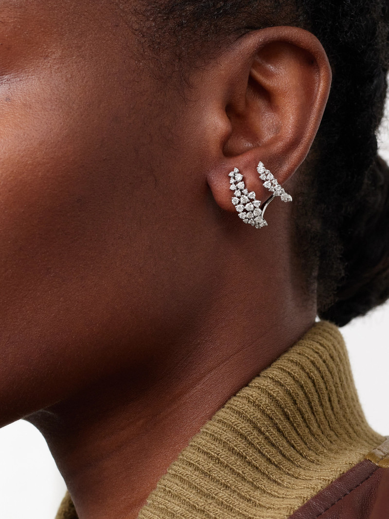 ANANYA Scatter Wrap 18-karat White Gold Diamond Earrings outlook