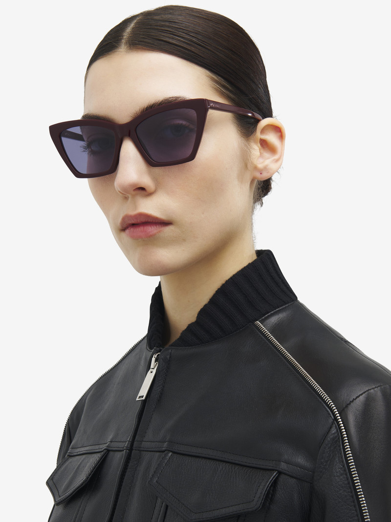 Alexander McQueen Spike Geometric Cat-eye Sunglasses outlook