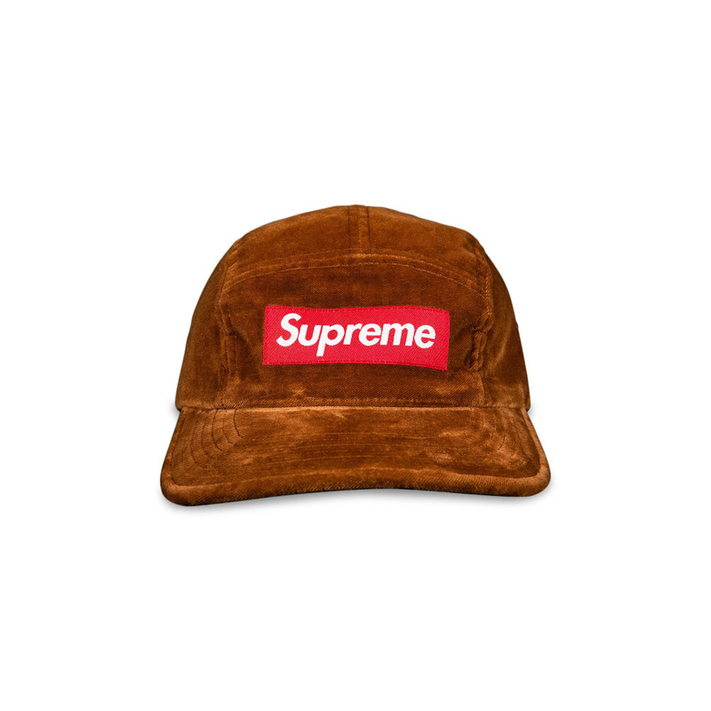 Supreme Velvet Camp Cap 'Brown' - 1