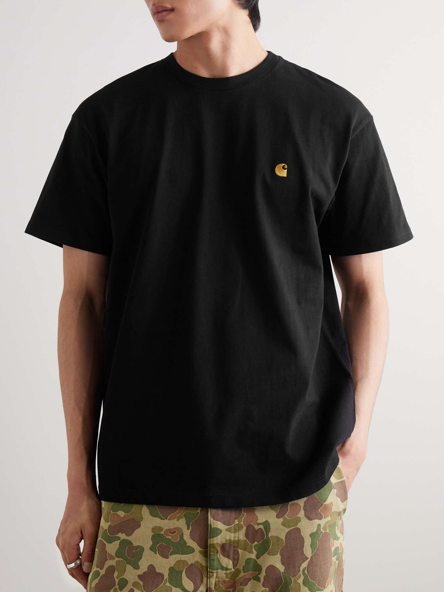 Chase Logo-Embroidered Cotton-Jersey T-Shirt - 3